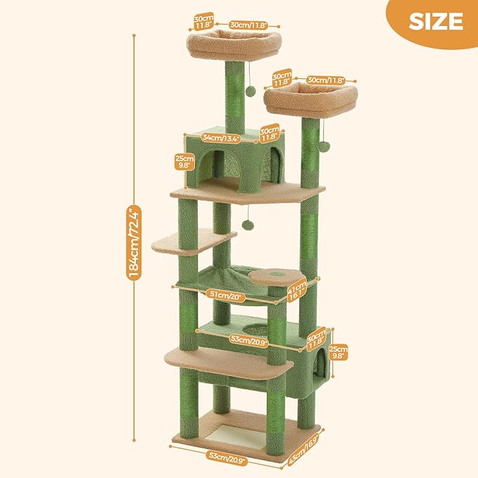 Whiskers 184cm Cat Tree